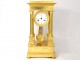 Pendulum portico with columns gilded bronze Flocard Paris Empire clock XIXth