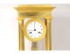 Pendulum portico with columns gilded bronze Flocard Paris Empire clock XIXth