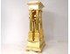 Pendulum portico with columns gilded bronze Flocard Paris Empire clock XIXth