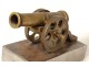 Small bronze defense alarm cannon scaring alarm late 19th century