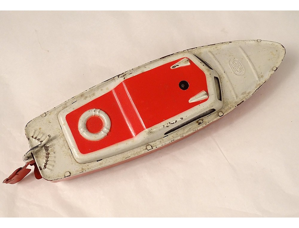 Ancien bateau jouet en tôle - Jeux & Jouets