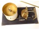 Barograph barometer recorder Naudet Paris navy golden brass twentieth