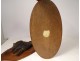 Pair of sculptures of hunting trophies birds woodcock partridge terracotta 19th