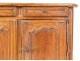 Small Louis XV master&#39;s sideboard rustic cherry wood carved eighteenth hearts