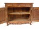 Small Louis XV master&#39;s sideboard rustic cherry wood carved eighteenth hearts