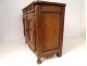 Small Louis XV master&#39;s sideboard rustic cherry wood carved eighteenth hearts