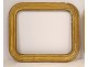 Pair of gilded stucco wood frames Napoleon III nineteenth century