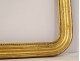 Pair of gilded stucco wood frames Napoleon III nineteenth century