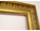 Empire frame in gilded stucco wood nineteenth century palmettes