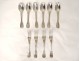 Lots cutlery forks spoons silver Farmers General 874gr XVIIIth
