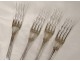 Lots cutlery forks spoons silver Farmers General 874gr XVIIIth