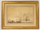 Marine drawing G. Groening Dutch landing boats 18th century Netherlands