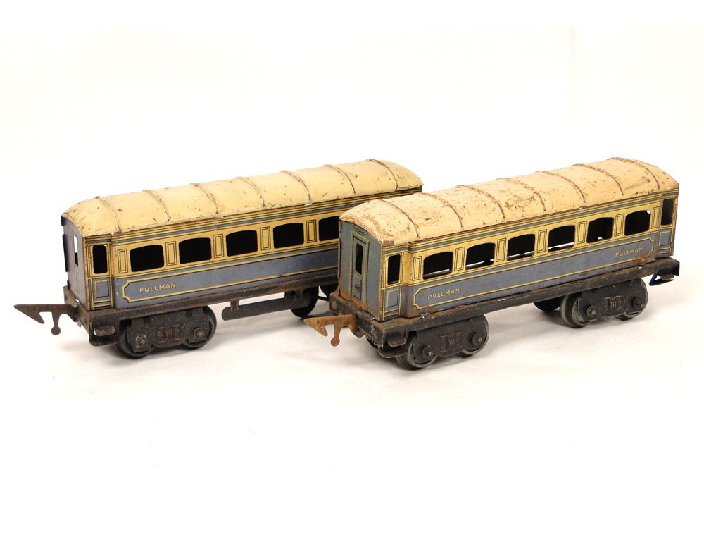 2 wagons voitures JEP France Pullman Train électrique