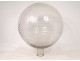 Large pharmacy ball sign in front of cut crystal nineteenth century