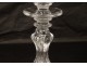 Old oil lamp glass candlestick torch XIXth century