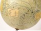 Terrestrial globe world map Geographer Forest Girard Barrère Paris wood nineteenth