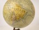 Terrestrial globe world map Geographer Forest Girard Barrère Paris wood nineteenth