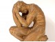 Terracotta sculpture naked man athlete at rest O. Merval Art Deco twentieth