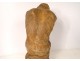 Terracotta sculpture naked man athlete at rest O. Merval Art Deco twentieth