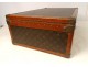 Louis Vuitton Alzer 65 old suitcase leather canvas monogram vintage twentieth