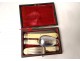 Joseph Mappin Brothers XIXth English silver metal 3PC travel cutlery