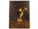 HSP painting portrait dog griffin signed Paul Avril XIXth century