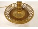 Hot water bottle lamp 3 Empire gilded bronze eagle heads palmettes nineteenth