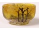 Small miniature cup Daum Nancy snowy landscape trees Art Nouveau XIXth