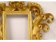 Italian frame carved gilded wood foliage rockery Italy eighteenth century