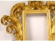 Italian frame carved gilded wood foliage rockery Italy eighteenth century