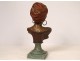 Bronze sculpture Villanis bust woman Creole founder Blot Art Nouveau nineteenth