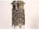 Pair of decanters silver vermeillé Minerva crystal engraved Napoleon III nineteenth