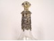 Pair of decanters silver vermeillé Minerva crystal engraved Napoleon III nineteenth
