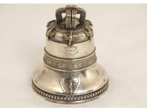 Bell presentation bronze coat of arms Mgr Grente Le Mans Ronat Foundry XXth