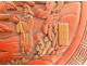 Round box cinnabar Chinese lacquer character landscape pagoda signed nineteenth