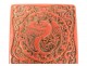 Small box cinnabar lacquer China bird phoenix dragons nineteenth century