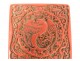 Small box cinnabar lacquer China bird phoenix dragons nineteenth century