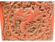 Small box cinnabar lacquer China bird phoenix dragons nineteenth century