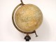 Terrestrial globe world map Geographer Forest rue Buci Paris wood XIXth century