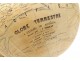 Terrestrial globe world map Geographer Forest rue Buci Paris wood XIXth century