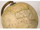 Terrestrial globe world map Geographer Forest rue Buci Paris wood XIXth century