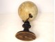 Terrestrial globe world map Geographer Forest rue Buci Paris wood XIXth century