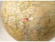 Terrestrial globe world map Geographer Forest rue Buci Paris wood XIXth century