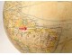 Terrestrial globe world map Geographer Forest rue Buci Paris wood XIXth century