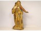 Statue sculpture Virgin and Child Jesus polychrome gilded wood Italy XIXth
