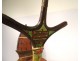 Camel saddle Tamzak Touareg Niger region Aïr wood leather whip late nineteenth