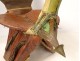 Camel saddle Tamzak Touareg Niger region Aïr wood leather whip late nineteenth