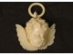Small ivory Dieppe 19th century cradle angel head sculpture