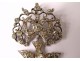 Norman Holy Spirit pendant solid silver stones Rhine dove knot 19th