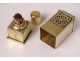 Small table perfume burner table lamp in gilded metal Art Deco twentieth century